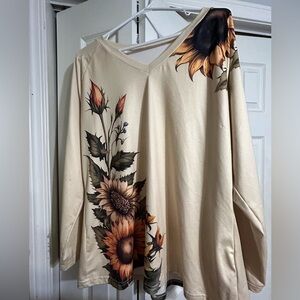 Floral Cream Women's Top